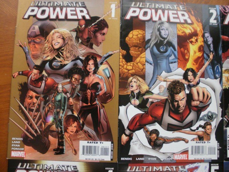 6 Marvel ULTIMATE POWER Comic #1 2 3 4 5 6 (2006) Bendis Land Ryan Ponsor