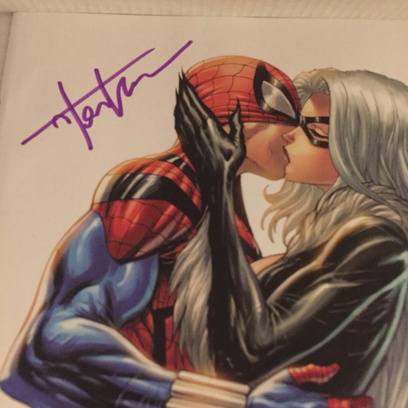 2022 Marvel Ben Reilly Spider-Man Black Cat Virgin Variant #1 Signed Kirkham