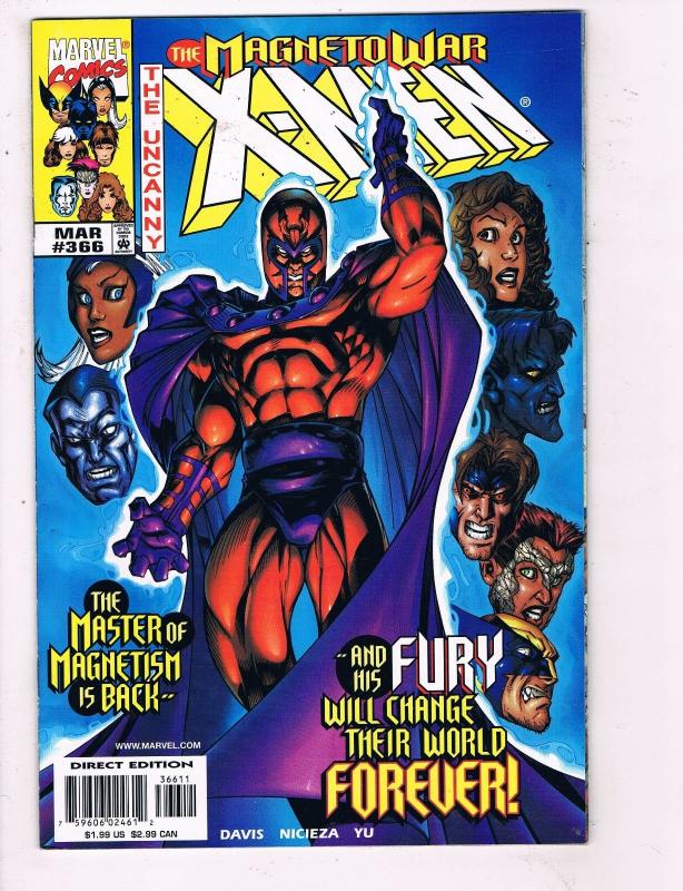 Uncanny X-Men # 366 VF Marvel Comic Books Wolverine Magneto Gambit Storm!!! SW13