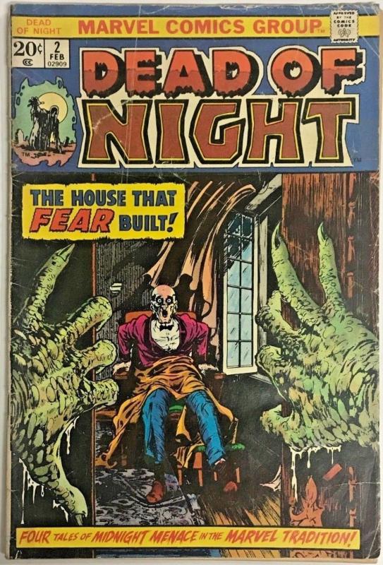 DEAD OF NIGHT#2 GD 1974 MARVEL BRONZE AGE COMICS