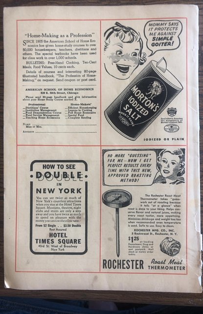 American cookery magazine December, 1940, great ads