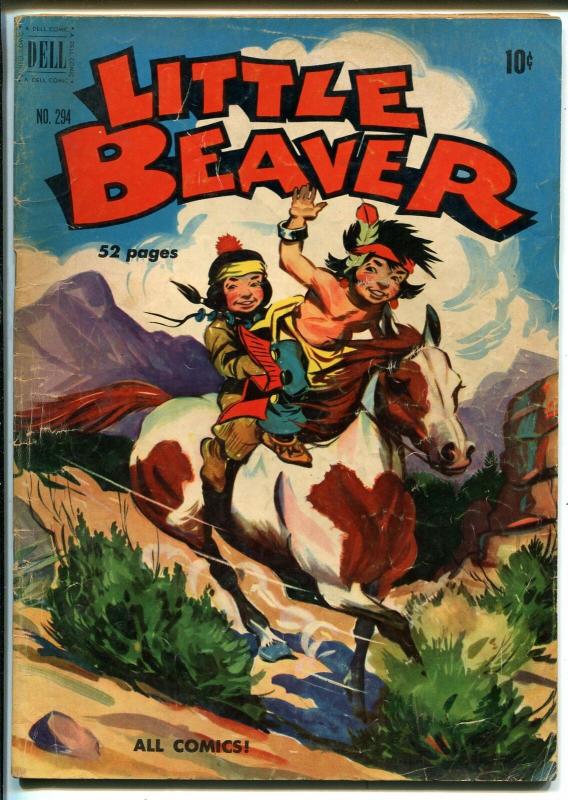 Little Beaver Four Color Comics #294 1950-Dell-Fred Harmon-Indian stories-VG