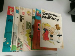 Dennis The Menace 7 Issue Bronze Age Cartoon Comics Lot Run Set Collection