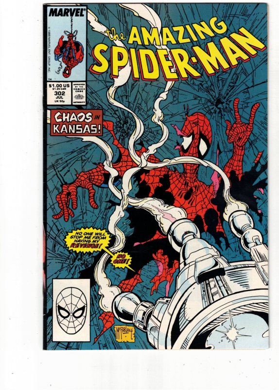 The Amazing Spider-Man #302 Direct (1988) High-Grade NM- McFarlane Art! Dr Nero!