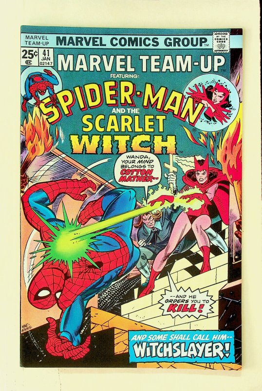 Marvel Team-Up #41 Spider-Man & Scarlett Witch (Jan 1976, Marvel) - Very Fine 