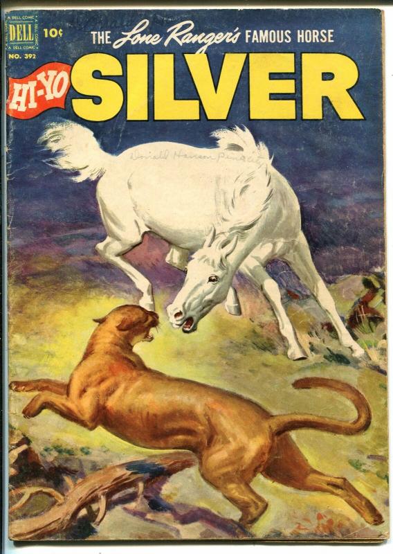 Lone Ranger's Famous Horse Hi-Yo Silver Four Color Comics #392-1950-Dell-VG