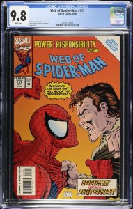 WEB OF SPIDER-MAN #117 (1994) CGC 9.8 WHITE PAGES 1ST JUDAS TRAVELLER kg