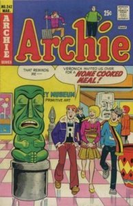 Archie #242 FN ; Archie | March 1975 Primitive Art Cover