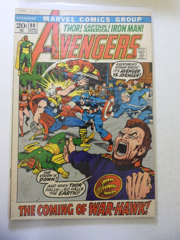 The Avengers #98 British Variant (1972) The Avengers