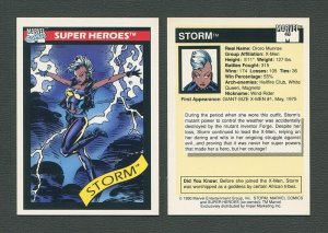 1990 Marvel Comics Card  #48  (Storm)   NM-MT