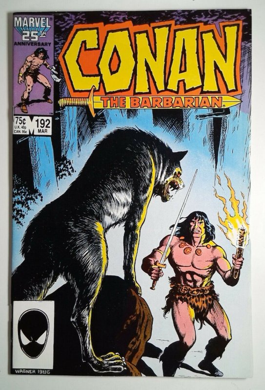 Conan the Barbarian #192 (1987) Marvel 7.5 VF- Comic Book