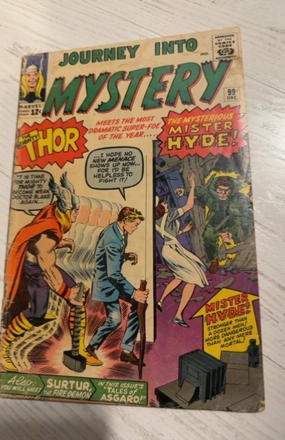 Journey Into Mystery #99 (1963)the mysterious mister Hyde see description