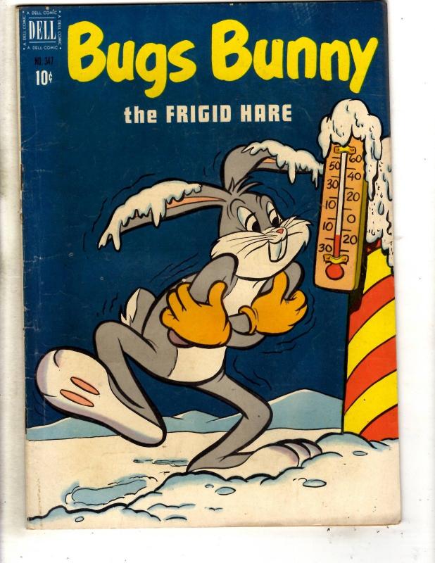 Four Color # 347 FN Dell Golden Age Comic Book Bugs Bunny Frigid Hare J314