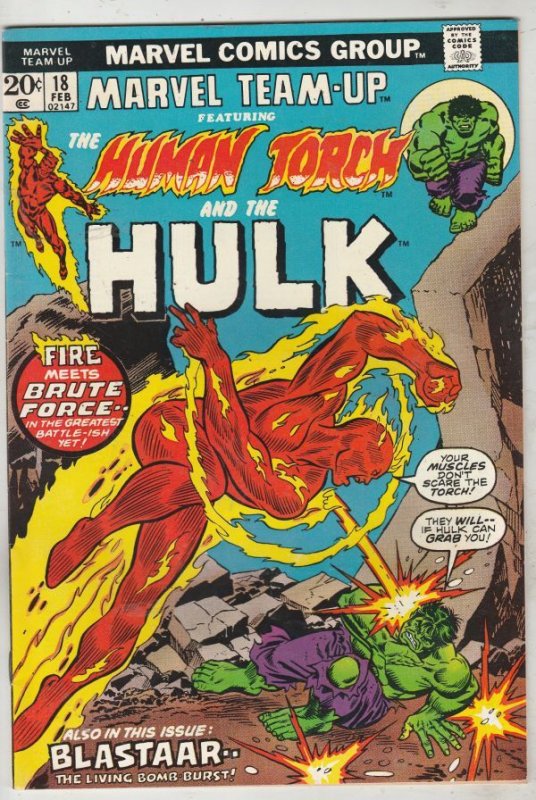 Marvel Team-Up #18 (Feb-74) VF/NM High-Grade Human Torch