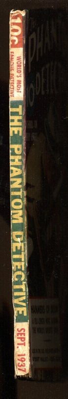 Phantom Detective 9/1937-Thrilling-hero pulp-crime-mystery-vg