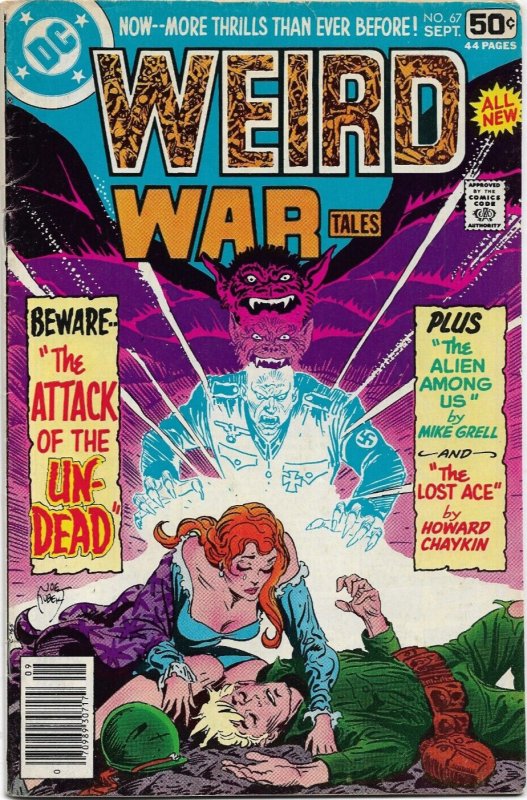 WEIRD WAR TALES#67 FN/VF 1978 DC BRONZE AGE COMICS