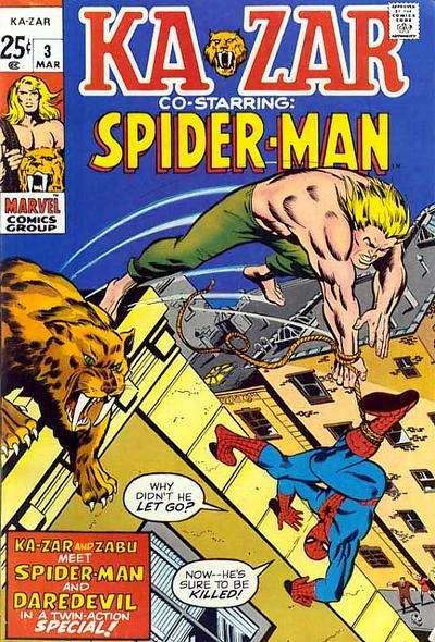 Ka-Zar (1970 series) #3, VF- (Stock photo)