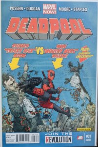 Deadpool #3 (2013) RARE 2nd PRINT! LOW RUN! NM