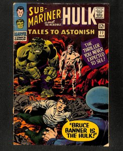 Tales To Astonish #77 Sub-Mariner and the Hulk!