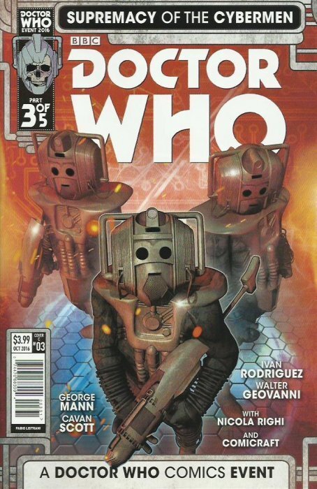 Doctor Who: Supremacy of the Cybermen #3C VF/NM ; Titan