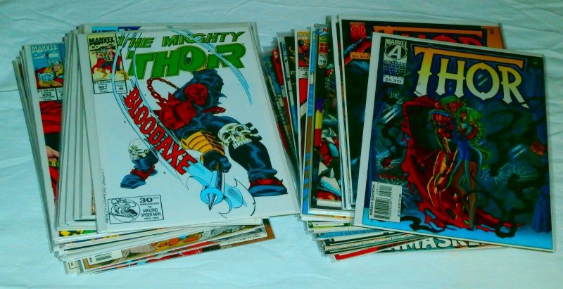 Thor V1 #451-463,476-479,488-491,497-500 ++ Thunderstrike, comic book lot of 46