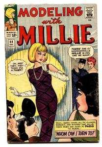 Model With Millie #44 1965-Marvel-fashions-paper dolls-VG