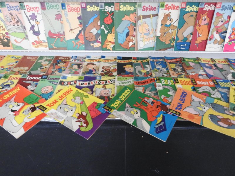 Huge Lot of 160+ Comics W/ Bugs Bunny, Mickey Mouse, Tom and Jerry +More!