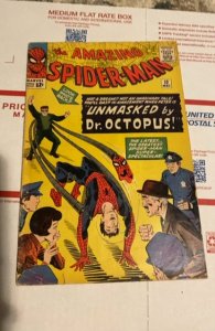The Amazing Spider-Man #12 (1964)unmasked by doc ock-I/2imch spine split