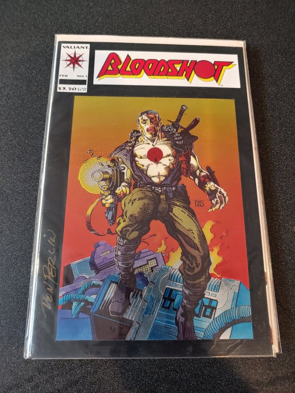 ​BLOODSHOT #1 SIGNED BY DON PERLMAN WITH COA CHROMIUM COVER