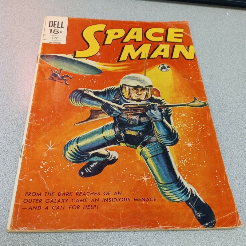 SPACE MAN #10 dell comics 1972 Painted Cover Jack Sparling Art bronze age scifi