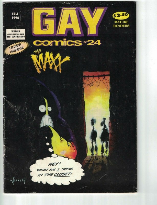 Gay Comics #24 VG sam keith's the maxx appearance - Bob Ross 1997