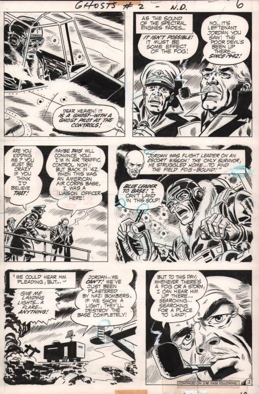 Ghosts #2 p.2/6 - Supernatural Fog - Art by Bob Brown & Wally Wood - 1971