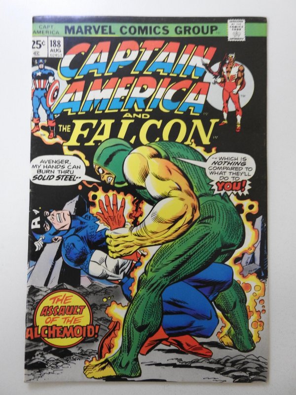 Captain America #188 (1975) Assault of The Alchemoid! Beautiful VF Condition!