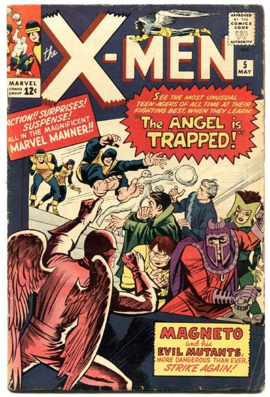 X-MEN #5-EVIL MUTANTS-magneto-marvel silver-age- 1964