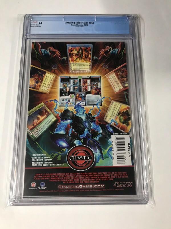 Amazing Spider-man 568 Cgc 9.8 Alex Ross Variant Marvel