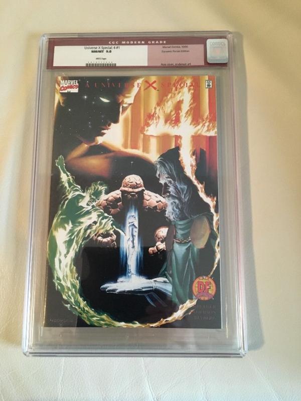 UNIVERSE X SPECIAL 4 1 CGC 9.8 DYNAMIC FORCES Variant Cover FANTASTIC FOUR