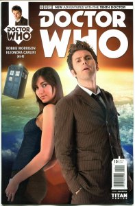 DOCTOR WHO #10 B, NM, 10th, Tardis, 2014, Titan, 1st, more DW in store, Sci-fi