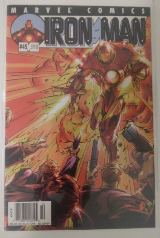 Iron Man #45 (2001) newsstand edition FN (Big Bang Theory 4) Tieri/Grant