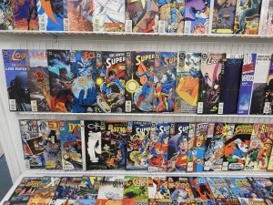 Huge Lot 190+ Comics W/ Superman, Batman, X-Men, +More! Avg FN Condition!