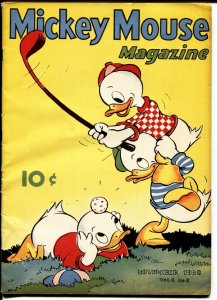 Mickey Mouse Magazine Vol. 4 #2 1938-Golf cover-High grade