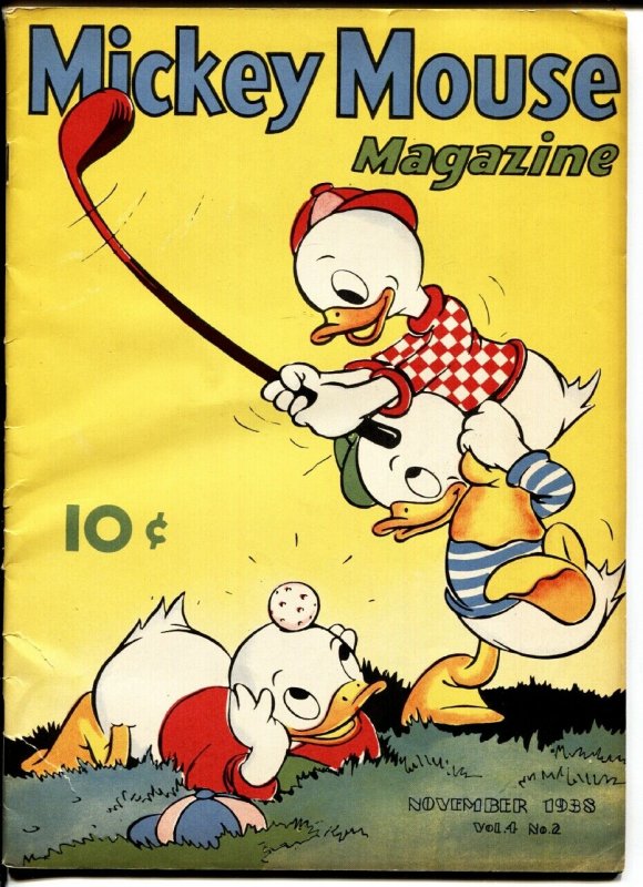 Mickey Mouse Magazine Vol. 4 #2 1938-Golf cover-High grade