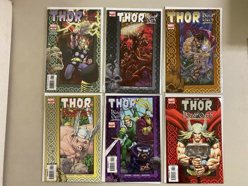 Thor Blood Oath Set #1-6 8.0 VF (2005)