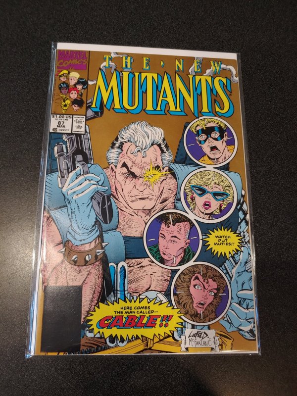 New Mutants #87 2nd print Gold Marvel 1990 1st appearance of Cable