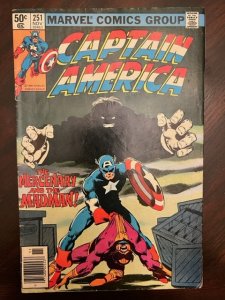 Captain America #251 Newsstand Edition (1980) - NM