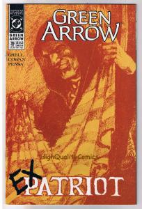 GREEN ARROW #39, NM, Mike Grell, ExPatriot, 1988, more GA in store