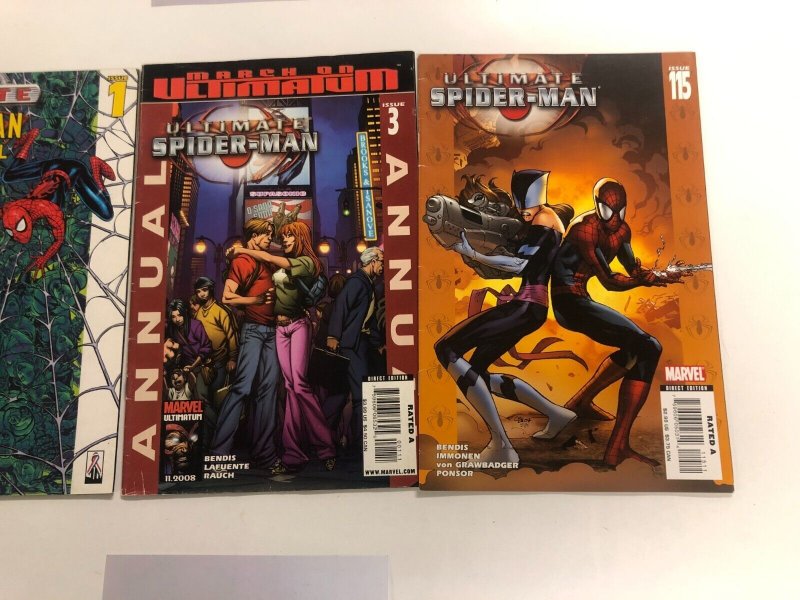 3 Ultimate Spiderman Marvel  Comics  #1 3 115   Hulk Thor   59 KE5