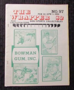 1991 THE WRAPPER Non-Sports Collectibles Fanzine #97 FN 6.0 Bowman Gum Cards