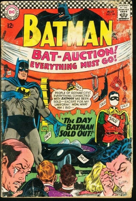 BATMAN #191-1967-DC-good G