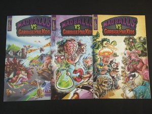 MADBALLS VS. GARBAGE PAIL KIDS #1, 2, 3 VFNM Condition