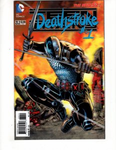 TEEN TITANS #23.2 (2013) DEATHSTROKE Lenticular 3-D Motion Cover / ID#070